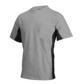 T-shirt Bicolor Borstzak 102002 Grey-Black 3XL