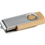 USB-stick Twist van hout, middel, 8GB