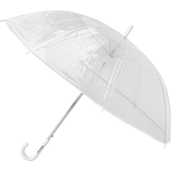 Transparante automatische paraplu met drukknopsluiting