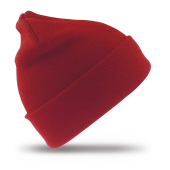 Woolly Ski Hat - Red - One Size