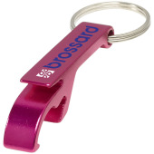 Tao bottle and can opener keychain - Magenta