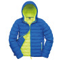 Mens Snow Bird Hooded Jacket Ocean Blue / Lime Punch XL