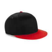 Youth Size Snapback - Black/Bright Red - One Size