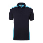 Men's Workwear Polo - COLOR - - navy/turquoise - 6XL