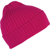 Dik gebreide muts Off Fuchsia One Size