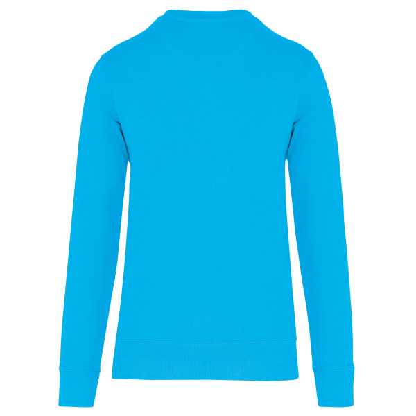 Ecologische sweater met ronde hals Sea Turquoise L