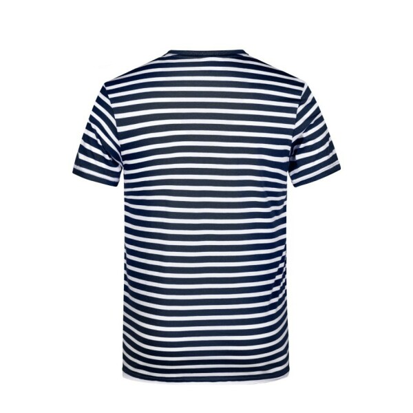 8028 Men's T-Shirt Striped navy/wit 3XL