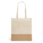 MERCAT. bomulds taske 100% bimuld (160 g/m²) med imiteret jute detalje