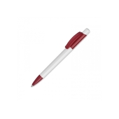 Ball pen Kamal hardcolour - White / Dark red