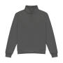 Regular Fit 1/4 Zip Sweatshirt - Dark Grey - 2XL