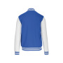 College jacket unisex Light Royal Blue / White XS