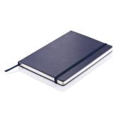 Deluxe hardcover PU A5 notitieboek, donkerblauw