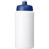 Baseline® Plus 500 ml flaska med sportlock - Vit/Blå