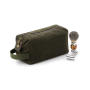 Heritage Waxed Canvas Wash Bag - Black - One Size