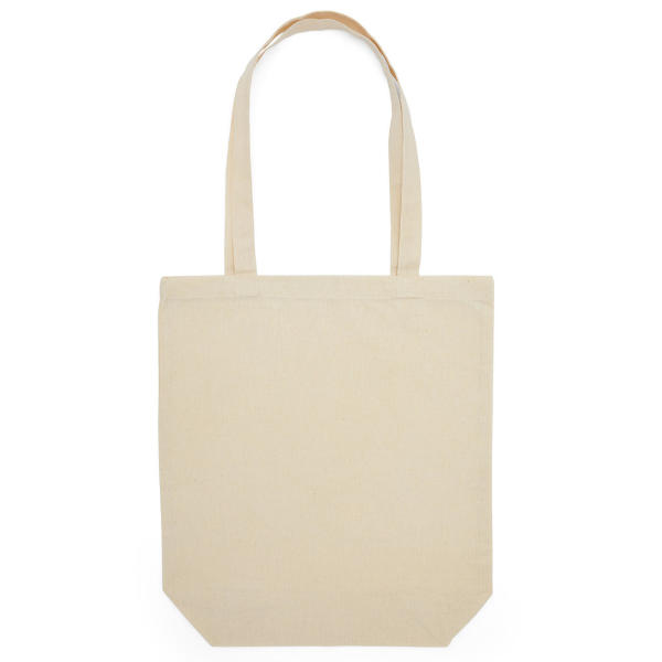 Cotton Bag LH with Gusset - Natural - One Size