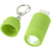 Avior nyckelring med laddningsbar USB-lampa - Limegrön