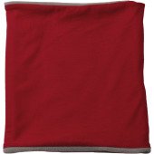 Fleece gevoerde nekwarmer Red / Light Grey One Size