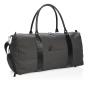 Weekend bag with USB output, black