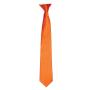 'Colours' Satin Clip Tie, Terracotta, ONE, Premier