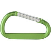 Aluminium karabijn sleutelhanger Guilermo zwart