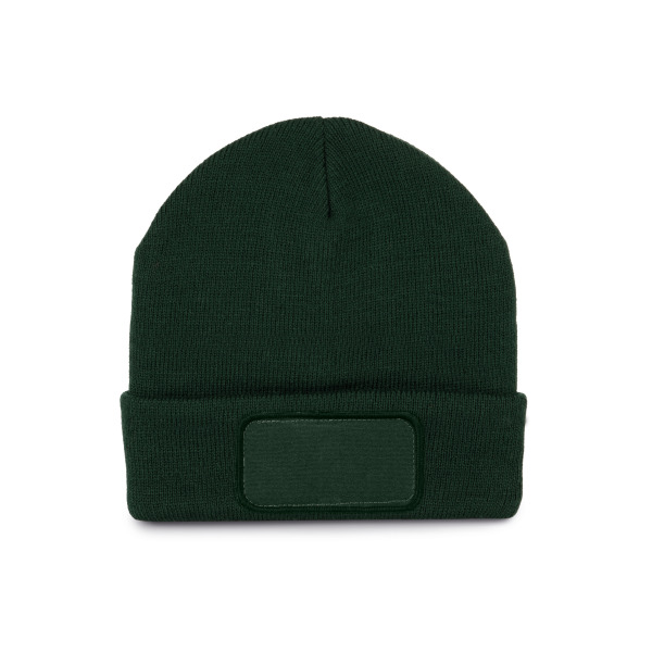 Muts met patch Forest Green One Size