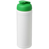 Baseline® Plus 750 ml sportflaska med uppfällbart lock - Vit/Grön