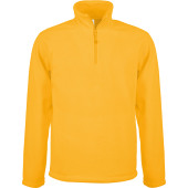 Enzo > Zip neck microfleece jacket Yellow 4XL