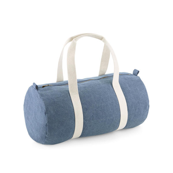 Denim Barrel Bag - Denim Blue
