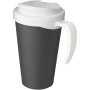 Americano® Grande 350 ml mug with spill-proof lid - Grey/White