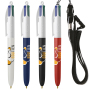 BIC® 4 Colours Soft with Lanyard 4 Colours Soft BP LP Red_UP white_RI white