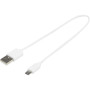 USB-A naar Micro-USB TPE 2A-kabel - Wit