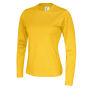 Cottover Gots T-shirt Long Sleeve Lady yellow XS