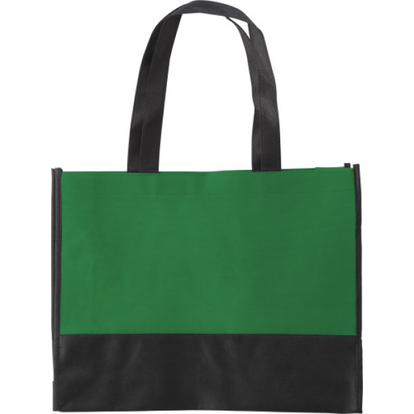 Nonwoven (80 gr/m²) shopping bag Brenda green