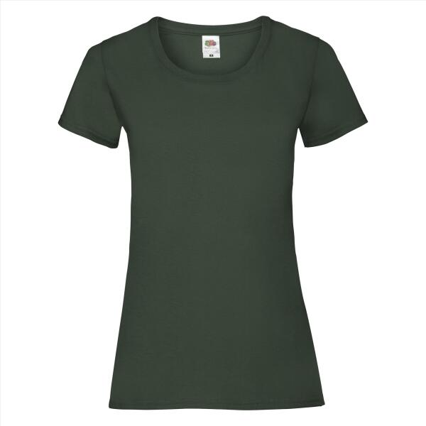 FOTL Lady-Fit Valueweight T, Bottle Green, M