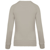 Ladies’ organic cotton crew neck raglan sleeve sweatshirt Clay XXL