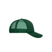 MB070 5 Panel Polyester Mesh Cap donkergroen one size