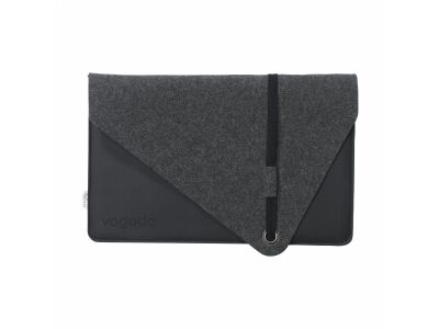 Recycled Felt & Apple Leather Laptop Sleeve 15/16 inch