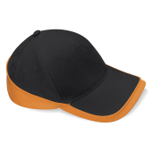 Teamwear Competition Cap - Black/Orange - One Size