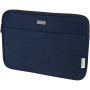 Joey 14 inch GRS gerecyclede canvas laptophoes, 2 l - Navy