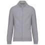 Herensweater met rits Oxford Grey M