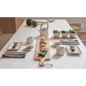Ukiyo Aware™ 180gr recycled katoenen tafelkleed 250x140cm, gebroken wit