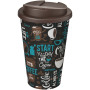 Brite-Americano® 350 ml geïsoleerde beker - Wit/Bruin