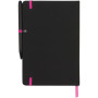 Noir Edge medium notebook - Solid black/Pink