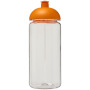 H2O Active® Octave Tritan™ 600 ml bidon met koepeldeksel - Transparant/Oranje
