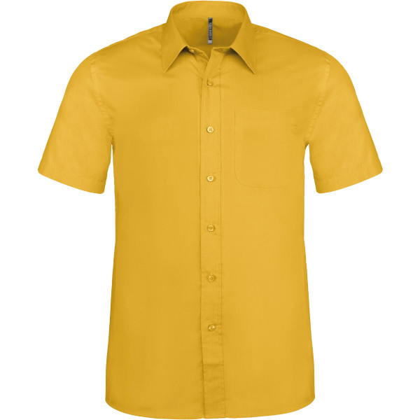 Ace - Heren overhemd korte mouwen Yellow 5XL
