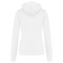 Damessweater met capuchon in contrasterende kleur White / Fine Grey S