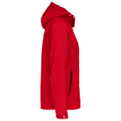 Heren softshell jas met afneembare capuchon Red 3XL