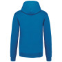 Hooded sweater met contrasterde capuchon Tropical Blue / White 3XL
