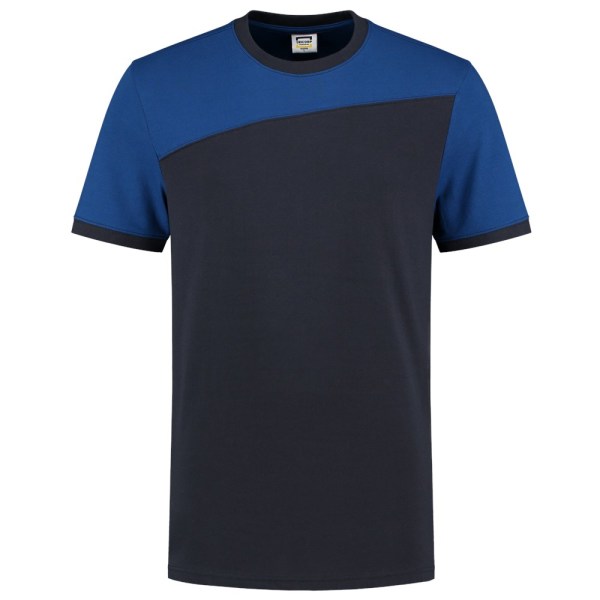 T-shirt Bicolor Naden 102006 Navy-Royalblue S