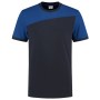 T-shirt Bicolor Naden 102006 Navy-Royalblue 6XL